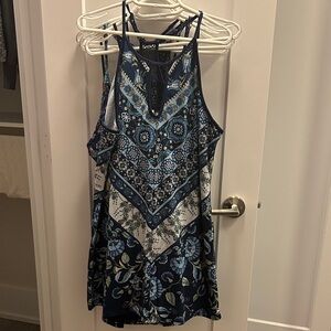 In Bloom 5 Blue Floral Halter Swing night gowns see pic
